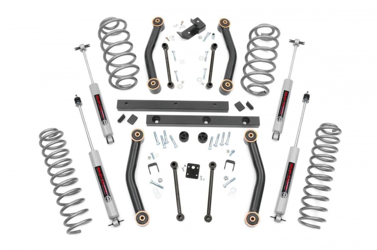 Rough Country 4 In Lift Kit with Shocks 97-06 Jeep Wrangler